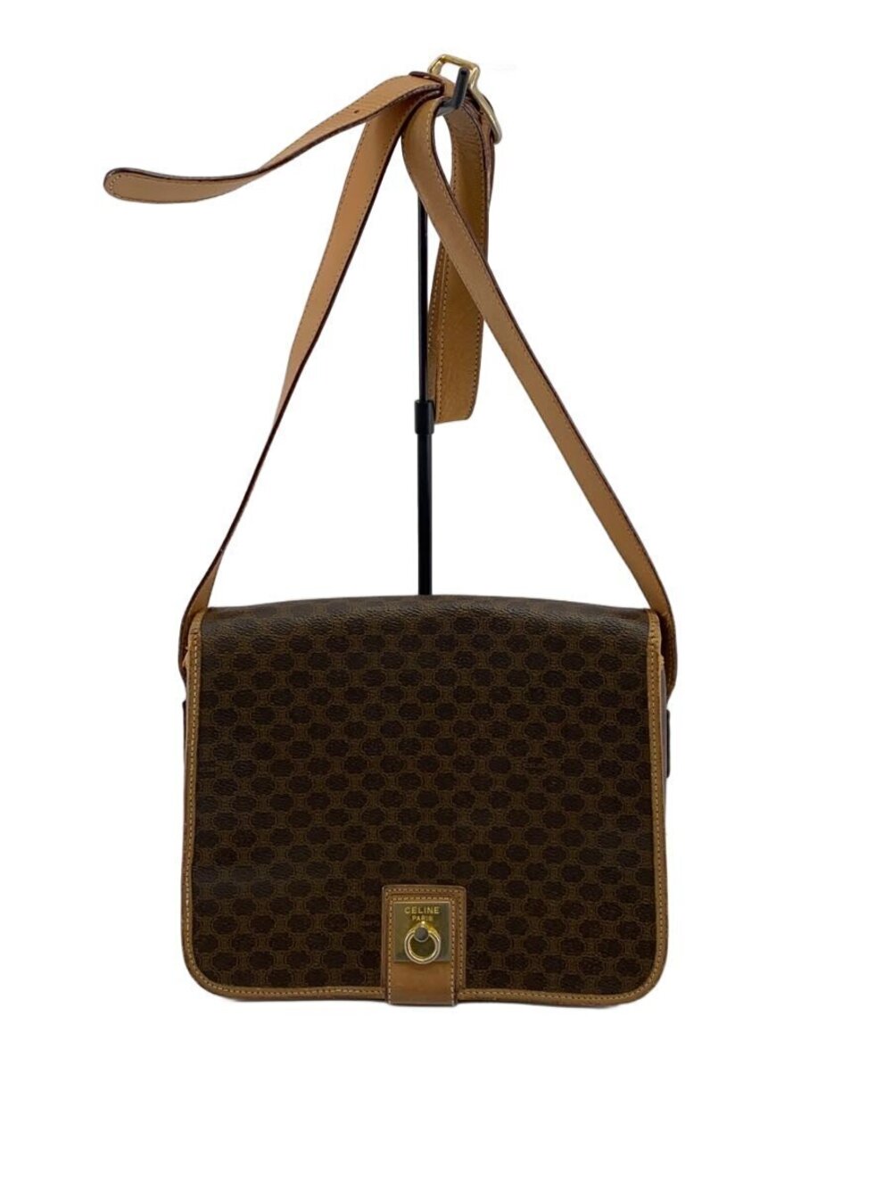 Celine Shoulder Macadam Bag Brown All over